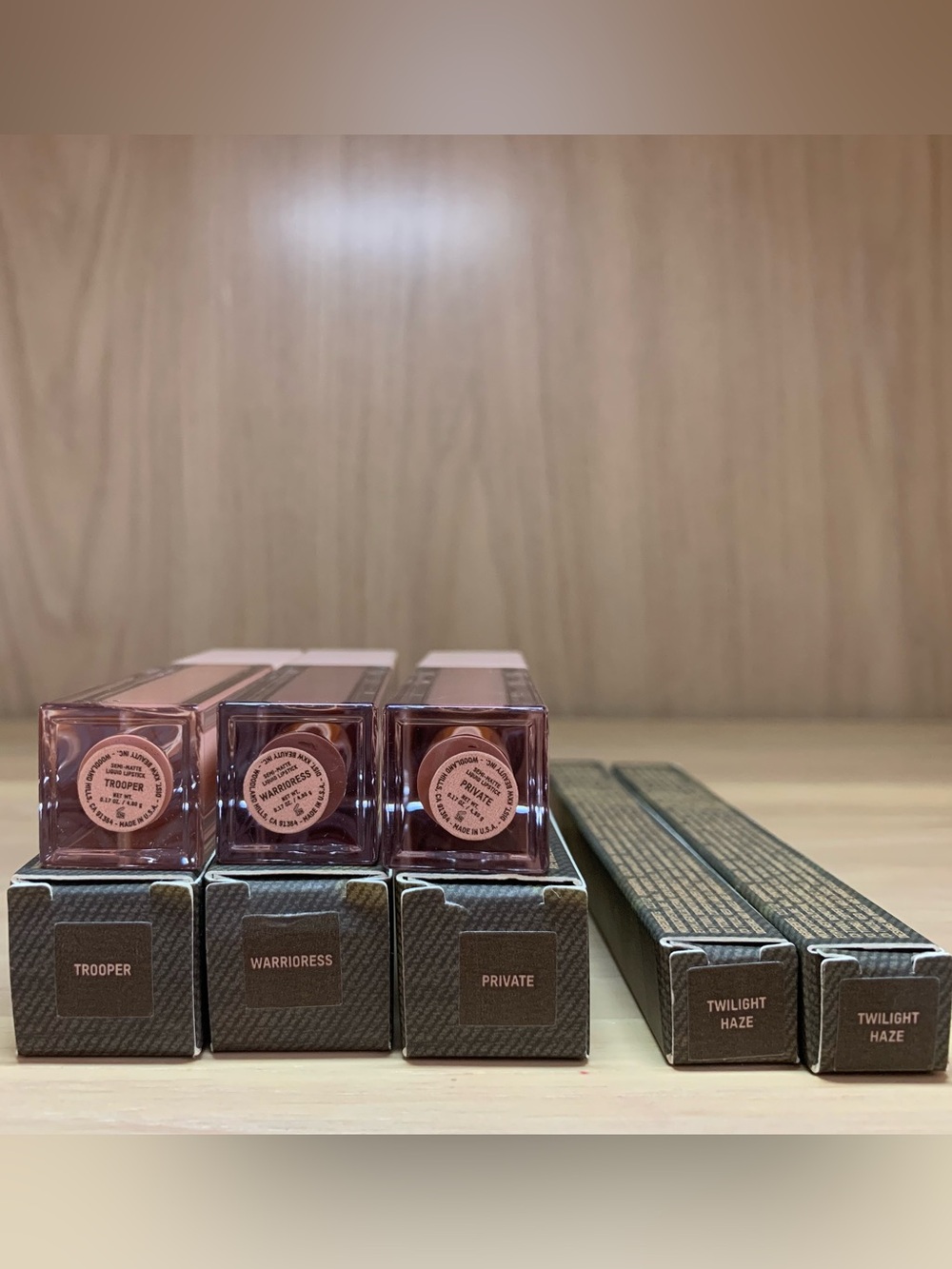 BNIB KKW Beauty Camo Collection 5-Pc Set - Lip Colors + Eye Crayons